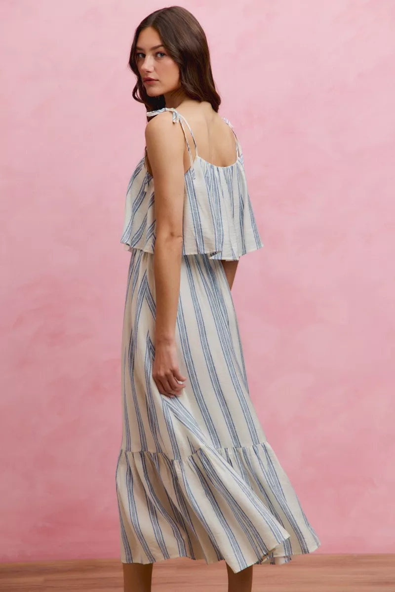 bobbi stripe midi dress bobbi stripe midi dress Sunday Stroll Striped Midi Dress Red / S
