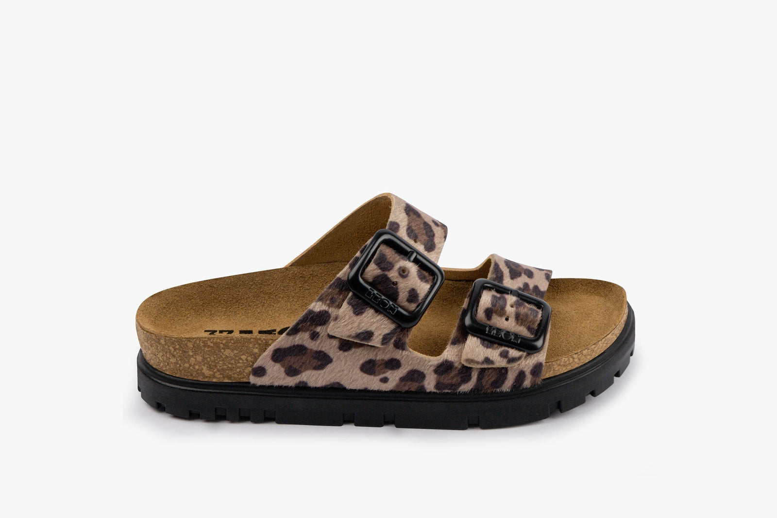 Terra by LEON- Women’s Leather Sandal– Adjustable Buckle Cork-style Footbed