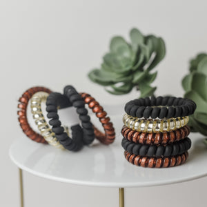 Large Lauren Lane Hair Coil Set in Mocha Latte