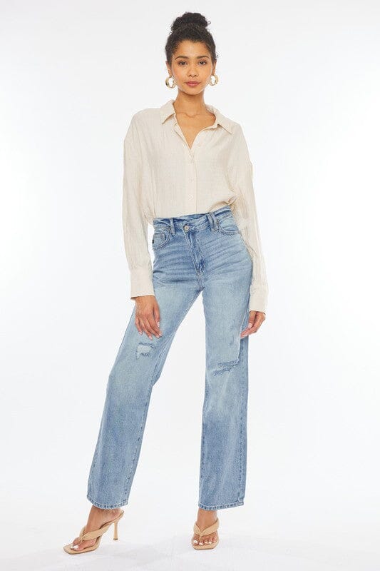 90's Wide Leg Straight Jeans - Kan Can USA Kan Can USA LIGHT 0/23 