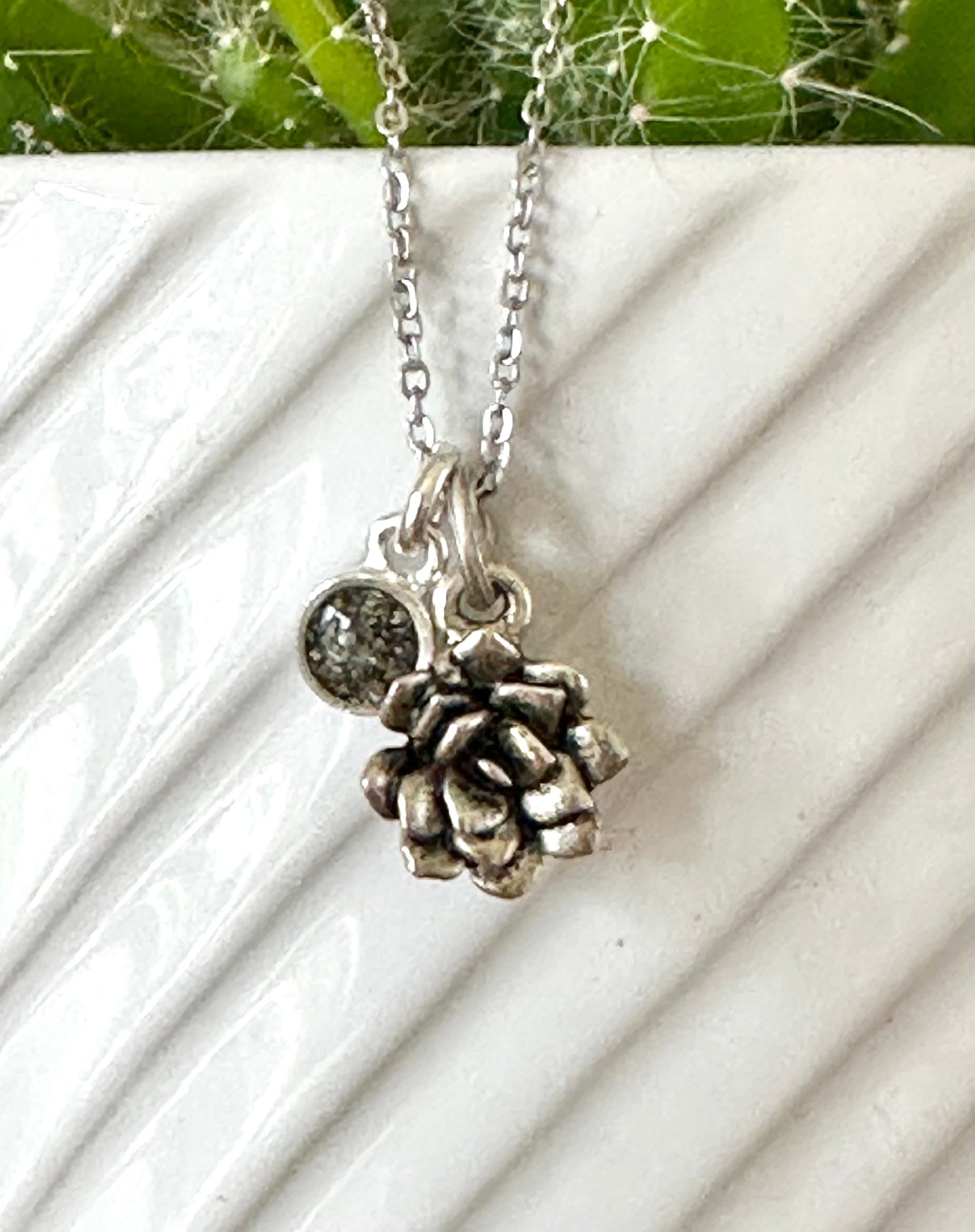 Succulent Flower Necklace