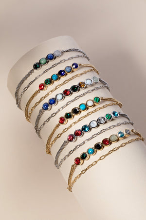 'I Love You' Hidden Message Acrostic Bolo Bracelet