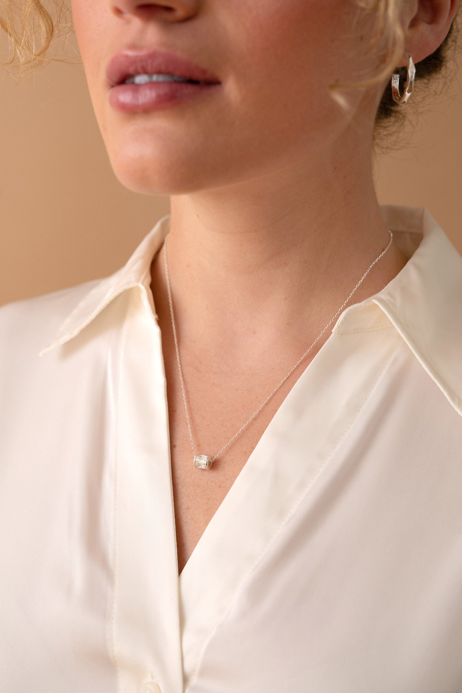 April Birthstone Precious Pendant Necklace