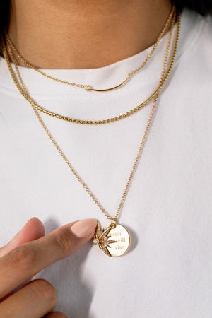 Wheat Chain Charm & Layering Necklace