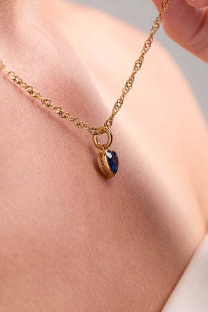 September 'Protection' Heart Birthstone Charm