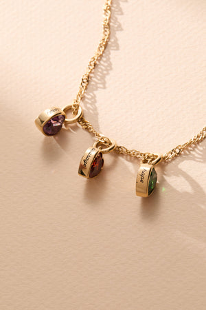 January 'Courage' Heart Birthstone Charm