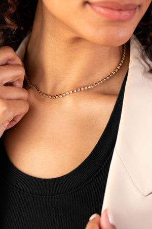 Crystal Tennis Chain Necklace