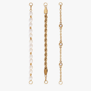 Crystal + Pearl Stranded™ Bracelet Set
