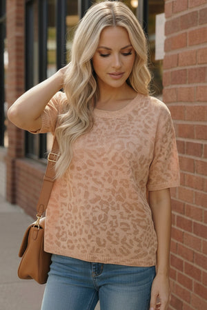 Blush Safari Knit Tee
