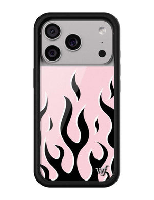 Flames | Pink & Black Iphone Case