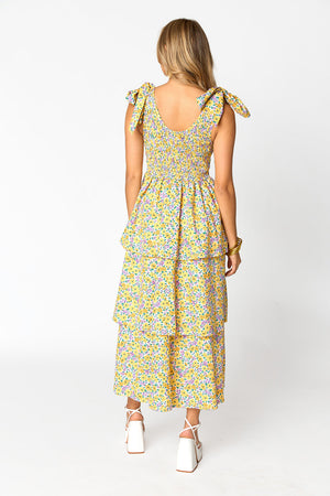 Drew Tiered Midi Dress - Sunny Hunny