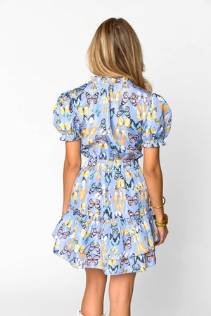 Clementine Elastic Waist Mini Dress - Painted Lady