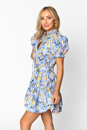 Clementine Elastic Waist Mini Dress - Painted Lady