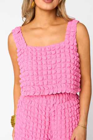 Meritt Two-Piece Set - Bubble Gum