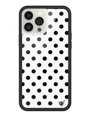 Polka Dot | White and Black iPhone Case