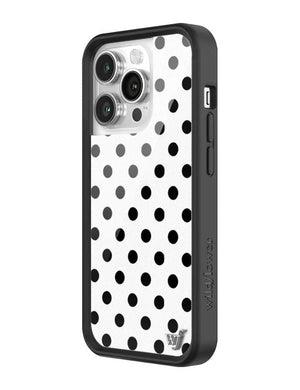 Polka Dot | White and Black iPhone Case
