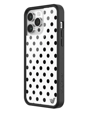 Polka Dot | White and Black iPhone Case