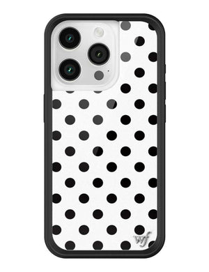 Polka Dot | White and Black iPhone Case