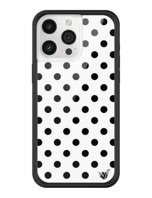 Polka Dot | White and Black iPhone Case