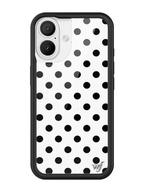 Polka Dot | White and Black iPhone Case