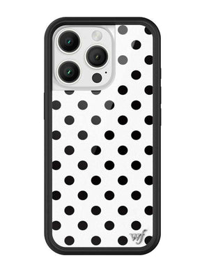 Polka Dot | White and Black iPhone Case