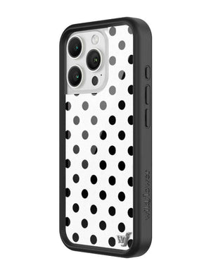 Polka Dot | White and Black iPhone Case