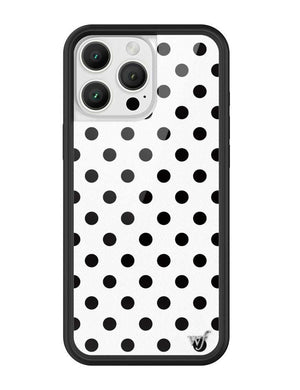 Polka Dot | White and Black iPhone Case