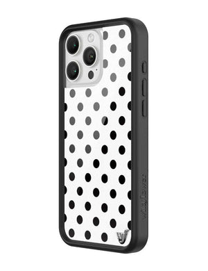 Polka Dot | White and Black iPhone Case