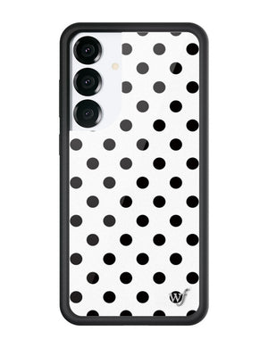 Polka Dot | White and Black Samsung Galaxy Case