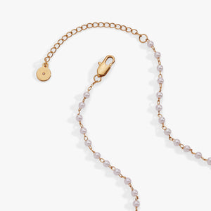 Bow Pearl Coquette Necklace