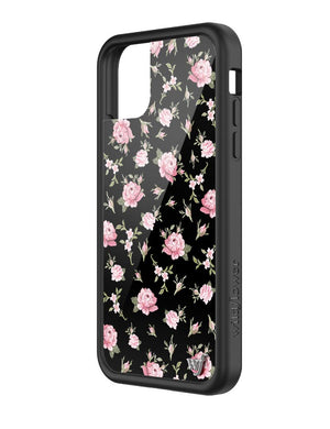 Black and Pink Floral iPhone Case