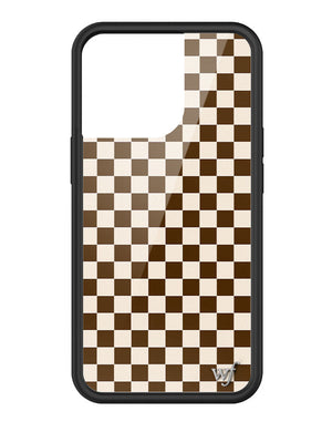 Checkers | Brown iPhone Case