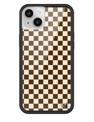 Checkers | Brown iPhone Case