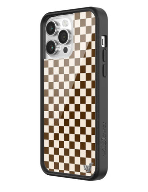 Checkers | Brown iPhone Case
