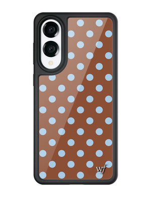Polka Dot | Brown and Blue Samsung Galaxy Case