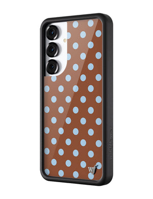 Polka Dot | Brown and Blue Samsung Galaxy Case