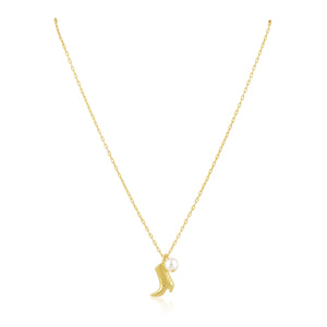 Boot N' Pearl Necklace