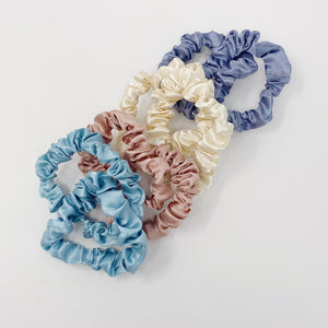 Satin Self Care Scrunch Set Of 8