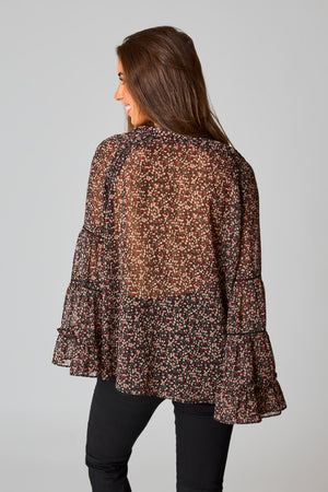 Mason Long Sleeve Ruffle Blouse - Te Amo