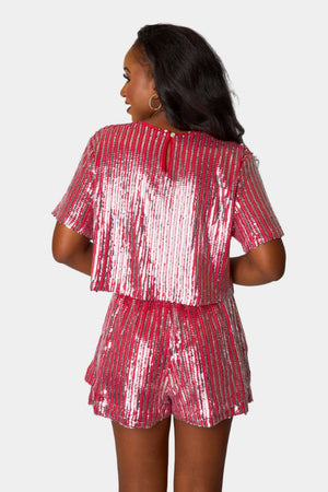 Laura Sequin Set - Red
