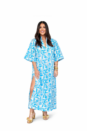 Lindsey Dress- Ocean Blue