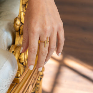 18K Gold Plated Stainless Steel Ring