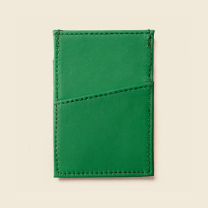 Minimalist Wallet With RFID Protection - Green