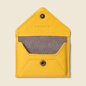 Mini Envelope Wallet With RFID protection - Sunny Yellow