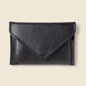 Mini Envelope Wallet with RFID Protection - Black