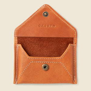 Mini Envelope Wallet with RFID Protection - Natural