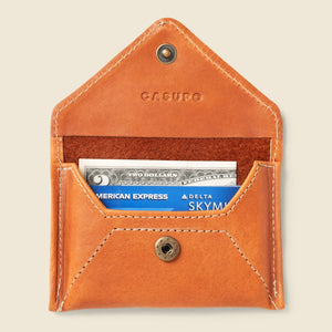 Mini Envelope Wallet with RFID Protection - Natural