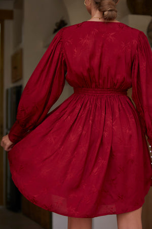 Daphne Floaty Long Sleeve Mini Dress by ELF