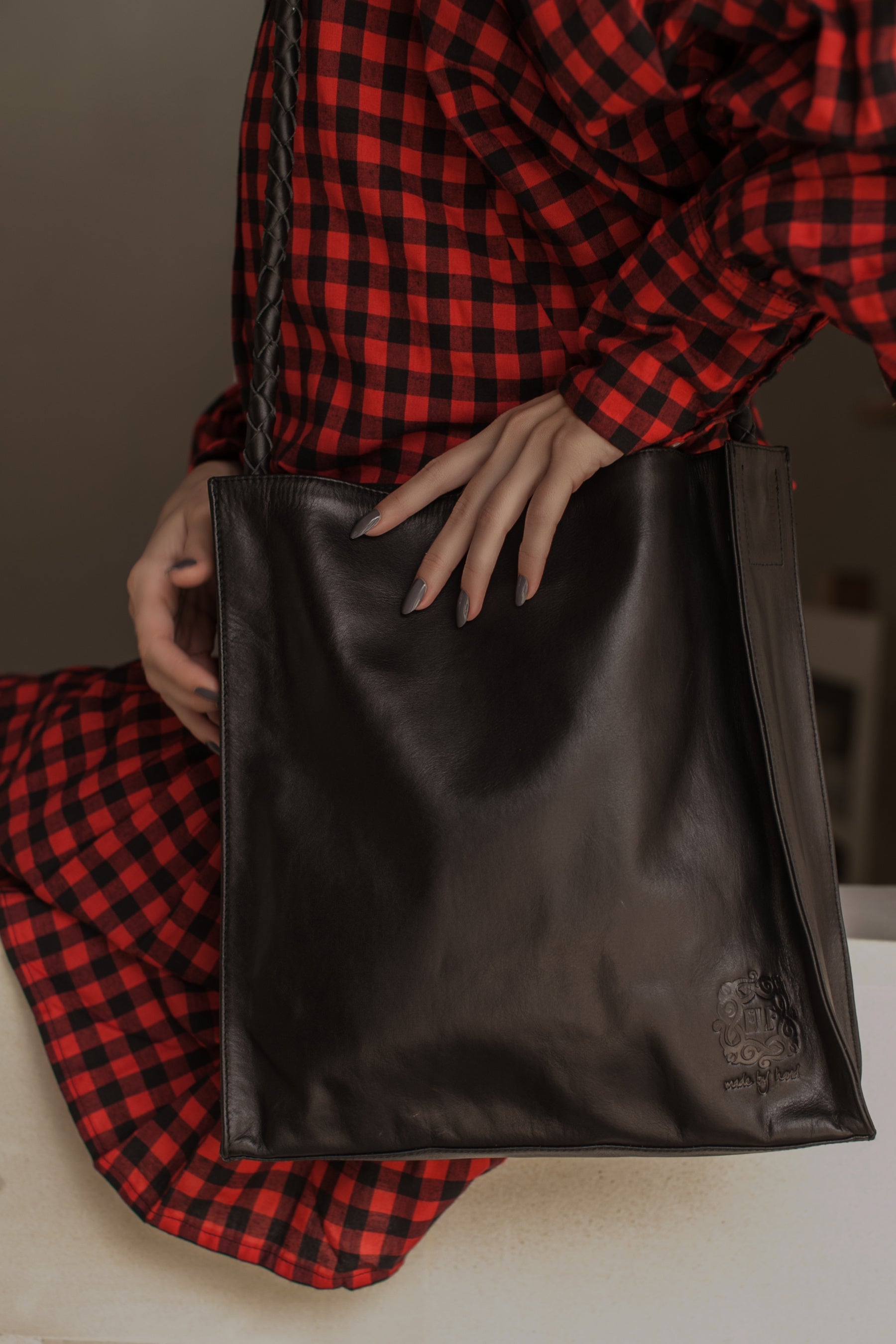 Day Leather Shoulder Bag by ELF