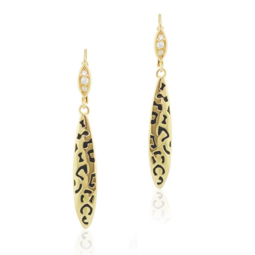 18k Gold Sweet Leopard Earrings